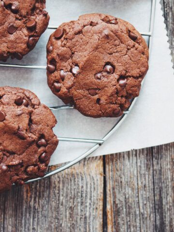 vegan double chocolate cookies_hot for food