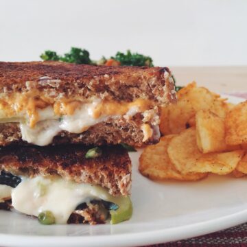 vegan jack and cheddar grilled cheese_hot for food