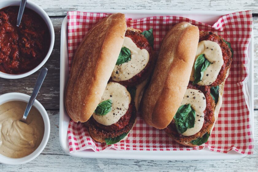 vegan eggplant parmesan sandwich recipe