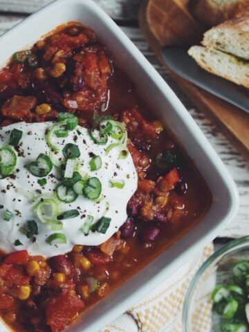 easy vegan chili_hot for food