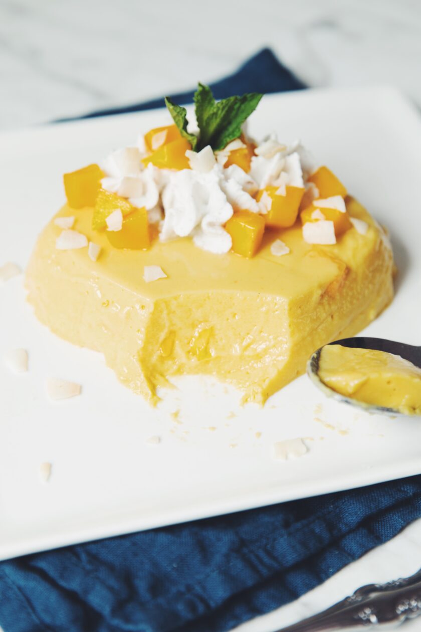 vegan mango pudding japanese dessert recipe