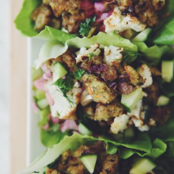easy vegan lettuce wraps