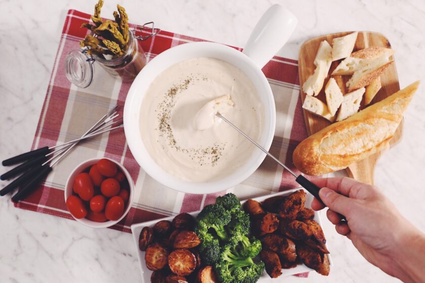 the ultimate vegan beer cheese fondue_hot for food
