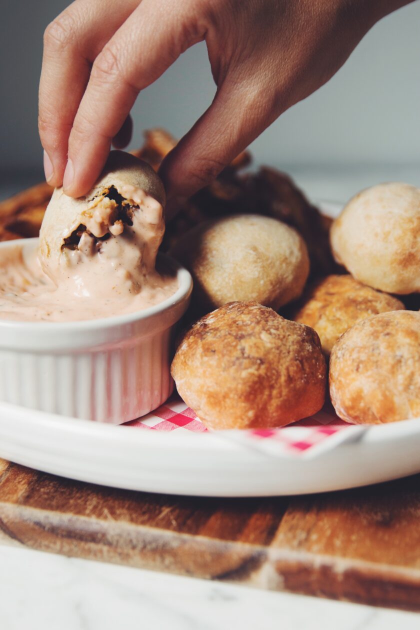 vegan cheeseburger bites hot for food original recipe