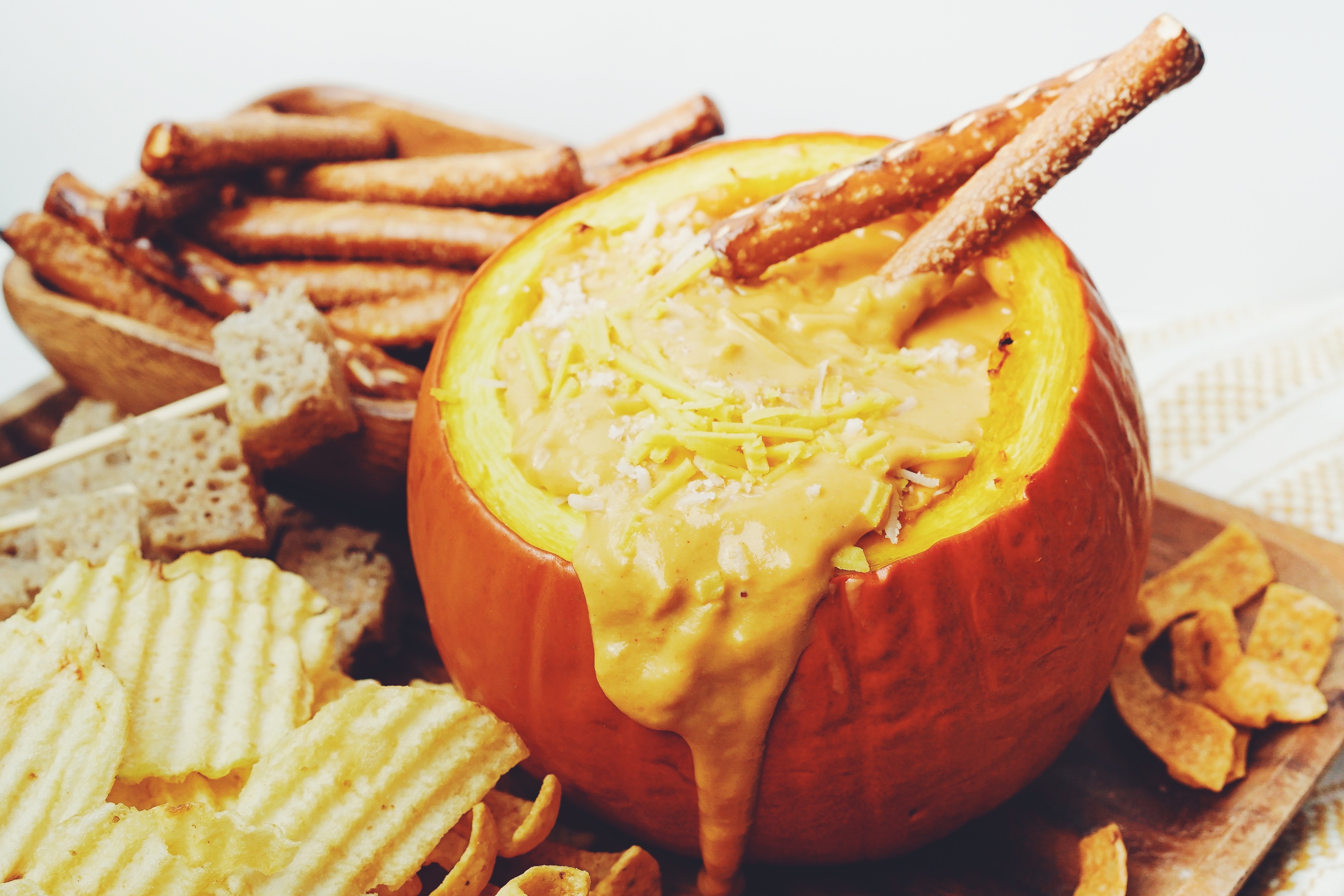 vegan pumpkin cheese fondue_hot for food